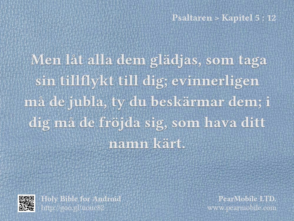 Psaltaren, Kapitel 5:12